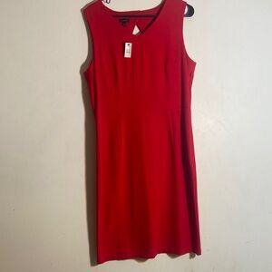 Calvin Klein Vibrant Red Midi Dress